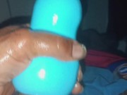 BBC solo glorious explode in pussy stroker
