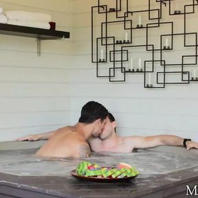 Two Jocks Have Intense Fuck In Jacuzzi