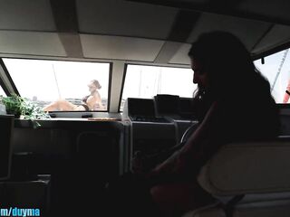 Invited a chick on my boat, this babe screwed me and I came all over her butt
