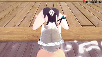 Rita Rossweisse | Maid fucking in the hotspring | Honkai Impact 3 | Full