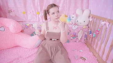 Step-Daddy forbade me to eat sweets, but I disobeyed him