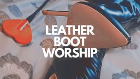 Leather Boot Worship (Cum on them)