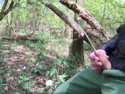 I sit on a tree, take my dick out, and started pissing