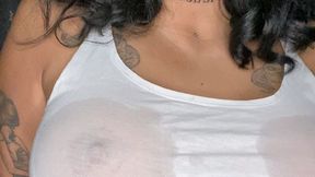 Wet t-shirt, wet cork
