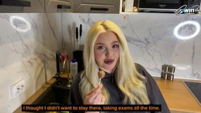 Blowjobs and whispers at the neighbor's, a declaration of lust (ASMR)!!!