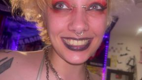 Mouth Tour Goth Girl Uvula Tonsils Teeth Tongue
