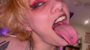 Mouth Tour Goth Girl Uvula Tonsils Teeth Tongue