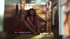 [Gameplay] Asian MILF masturbates in the kitchen • FREE PASS #02