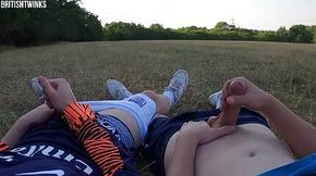 Closeted enormous cock Player Experiments With Twink During Practice In Public Park - Jerk Cumshot POV