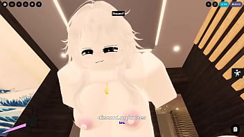 Slut is fucked by a futa in Roblox