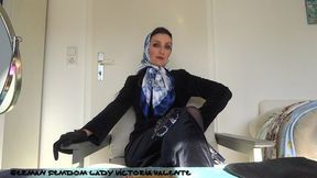 Headscarf Mistress: Horny jerk off instructions for cloth wankers