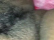 Rubbing my clit so fast until I orgazm