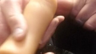 Intense orgasm with pre-cum edging
