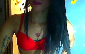 Ladyboy self sucks and cums in mouth