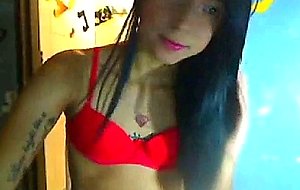 Ladyboy self sucks and cums in mouth