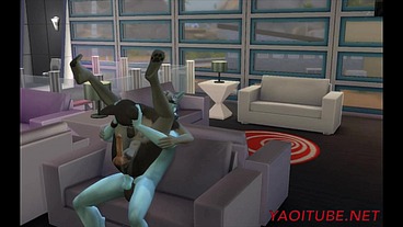 Furry Yiff Yaoi - 2 Dogs Fuck in a Pub and cum inside - Japanese asian manga anime game porn gay