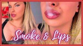 Smoke And Lips (Smoking and Lip Fetish JOI for Addiction-Fueled Worshipers)