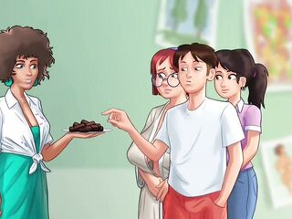 Barbara's erotic art lessons - summer time saga