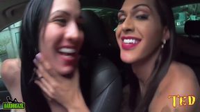 Bruna Dior, Nataly Barbie And Rayssa Pereira In Carona Do Ted De Natal Com Tres Gatas Safadas No Carro Aprontando Muito 22 Min