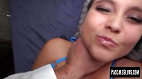 Tattooed British chestnut-haired Jennifer Mendez takes punishing deepthroat and hardcore hole smashing