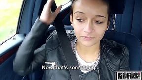 Stranded amateur teen Vanessa gets pussy pounded