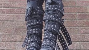 Jax's Chunky Goth Boot Orange Crush