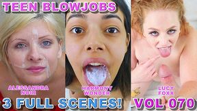 teen blowjob compilation vol 70 - 3 full big dick pov blowjobs - lucy foxx, harmony wonder, alessandra noir