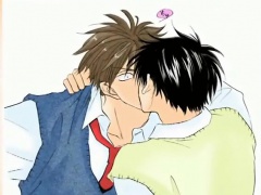 Japanese comic gay kissing