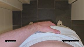 German Dirtytalk! Post Match Sweaty Jerk Off in Nike Shorts &amp; Wet Puma Socks Big Cum