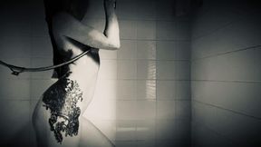 Autumn Orchid sensually showers, showing off a beautiful tattooed body in slomo, before switching to shower head masturbation and sexy as fuck orgasms