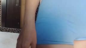 I just got back from the gym. I'm drenched in sweat, smelling like pure exertion and a dirty woman. ? I didn't even bother going to the bathroom. I just sat down in my room and let all the hot pee soak the floor, my legs, everything. Want to see how