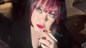 British Tart Tina Snua Tugs On Her Perky Nipples &amp; Chain Smokes 2 Cigarettes - Big Tits BBW Satisfies Yr Smoking Fetish