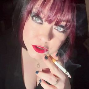 British Tart Tina Snua Tugs On Her Perky Nipples &amp; Chain Smokes 2 Cigarettes - Big Tits BBW Satisfies Yr Smoking Fetish