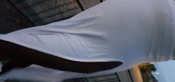 White dress and street walk