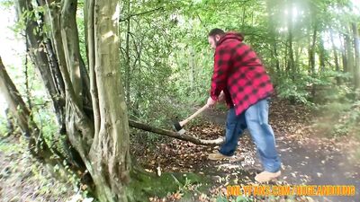 Jack Stacked Fucking Cute Twink, 18 Year Old Oliver Hunt in the Woods!