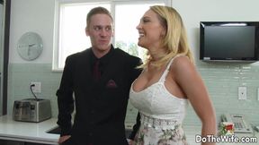 Blonde Housewife Kagney Linn Karter Invites a Swinger Couple