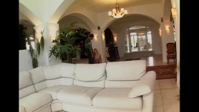 Omg! Blonde with Big Tits Gets Fucked Hard by Guy in Luxe Living Room