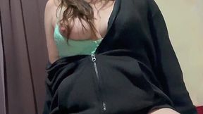 Home alone with my hot step-sister-in-law getting railed while the hubby’s away