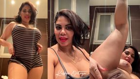 Brunette Stunner Kesha Ortega Fills Her Tight Pussy With A Fat Dildo!