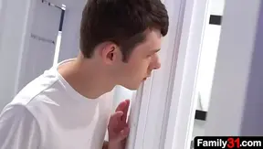 Stepdad Stepsons Steamy Secret: Forbidden Passion Ignites in Shower – 18+