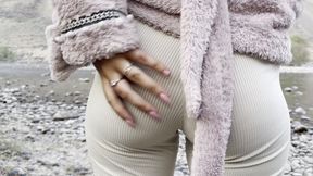 Compilation of public pissing in nature! Showing pads! POV