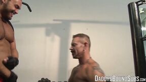 Pierced muscle hunk sexy nipple torment & BDSM domination