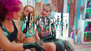 Tiga, nganga, penembusan berganda, mubaligh &#8211; seks dubur kasar untuk pelacur lesbian Jerman bertatu dalam lateks