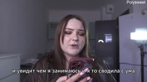 Porn Story - She Was Naked Playing with the Seller While the Customers Were Walking by (russian, Light Femdom, Naked in Public)