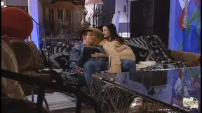 Brunette beauty enjoys a nice lick and gives great head