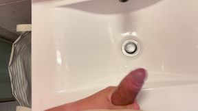 Quick Jerk off and Playing with My Cum