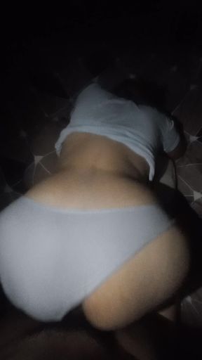 On one side it's underpants and my cock slips
