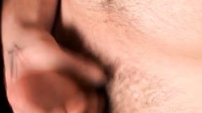 ”Tatted punker solo masturbates his big hard shaft”