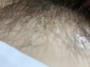 lovely shemale sneaky fucks herself to squirt floodly,  got multiple orgasms, in white minis