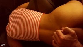 Asian beauty gets doggystyled by big dick